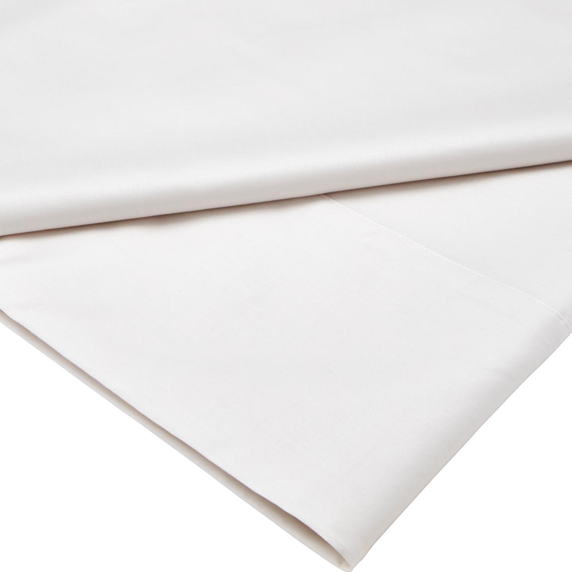 500Tc Sateen King Flat Sheet, Chalk main product photo