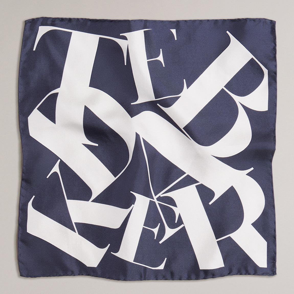 Navy Karson Ted Baker Branded Pocket Square main product photo