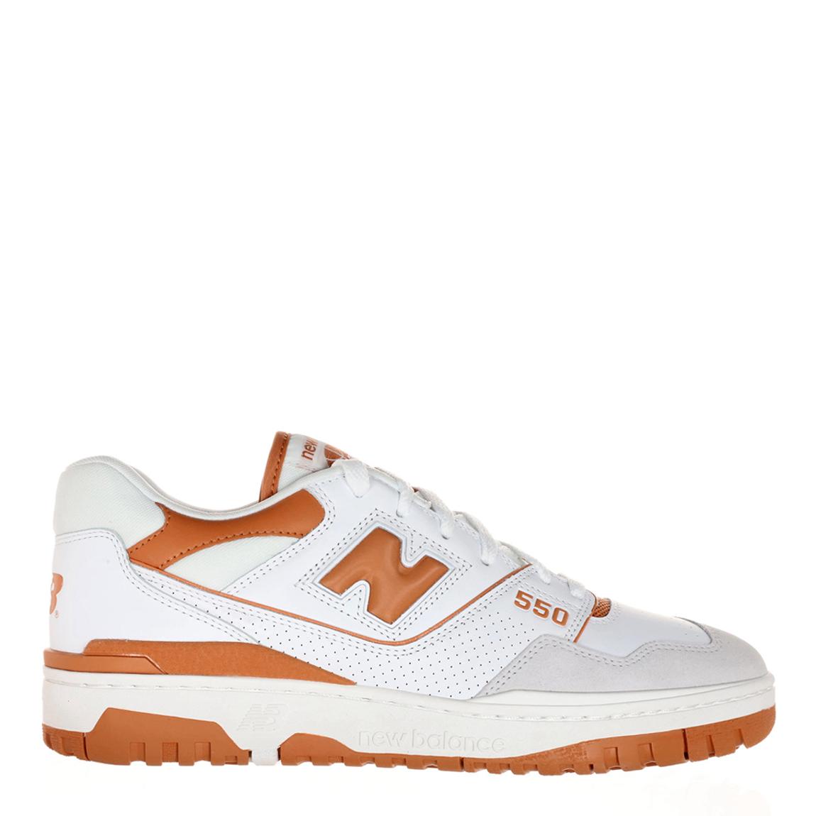 Men's White/Orange 550 Court Trainers main product photo