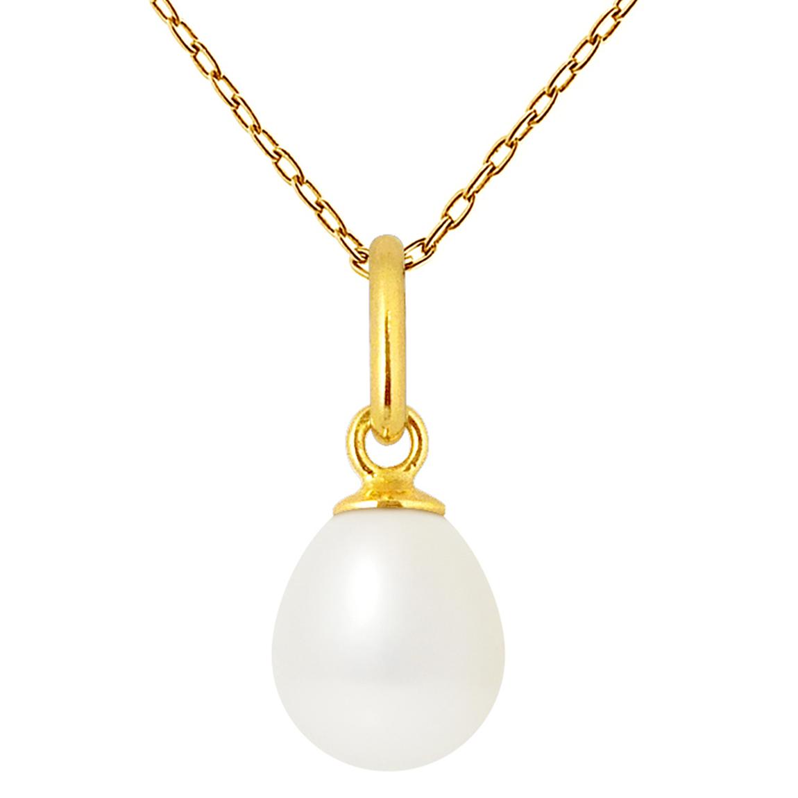 White/Gold Pearl Necklace main product photo