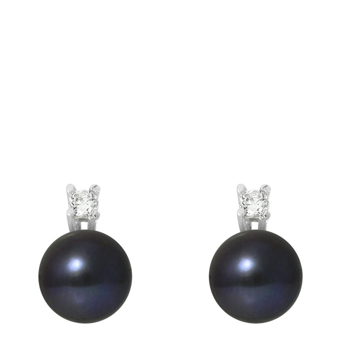 Black Pearl Stud Earrings main product photo