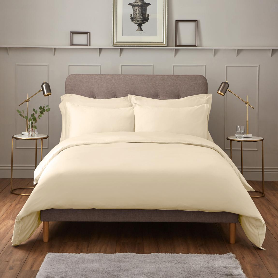 Luxury 600TC Super King Duvet Cover, Cream main product photo