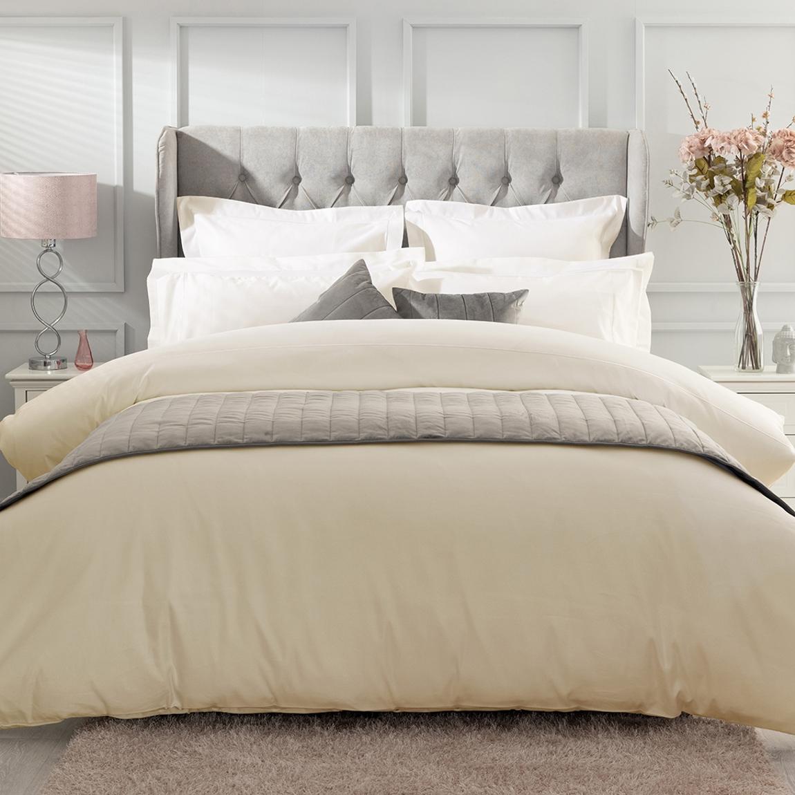 1000Tc King Duvet Cover, Ivory main product photo