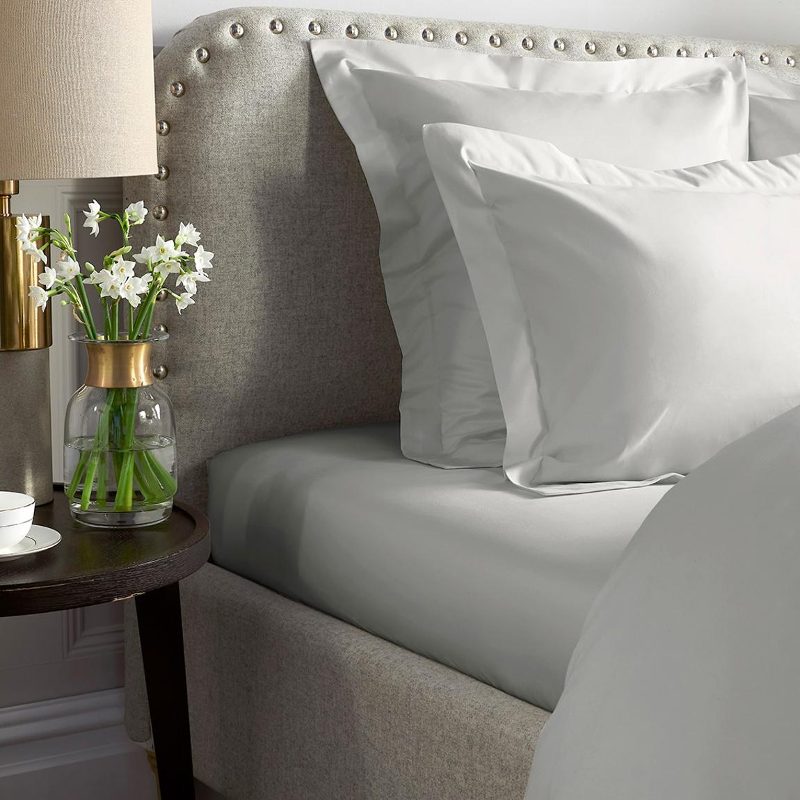 1000TC Double Deep Fitted Sheet, Ice Grey main product photo
