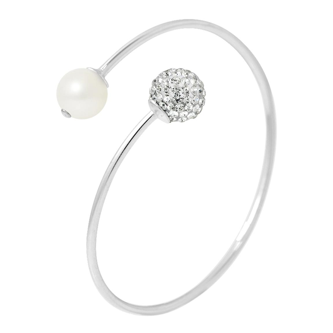 Natural White Silver Freshwater Pearl Bracelet main product photo