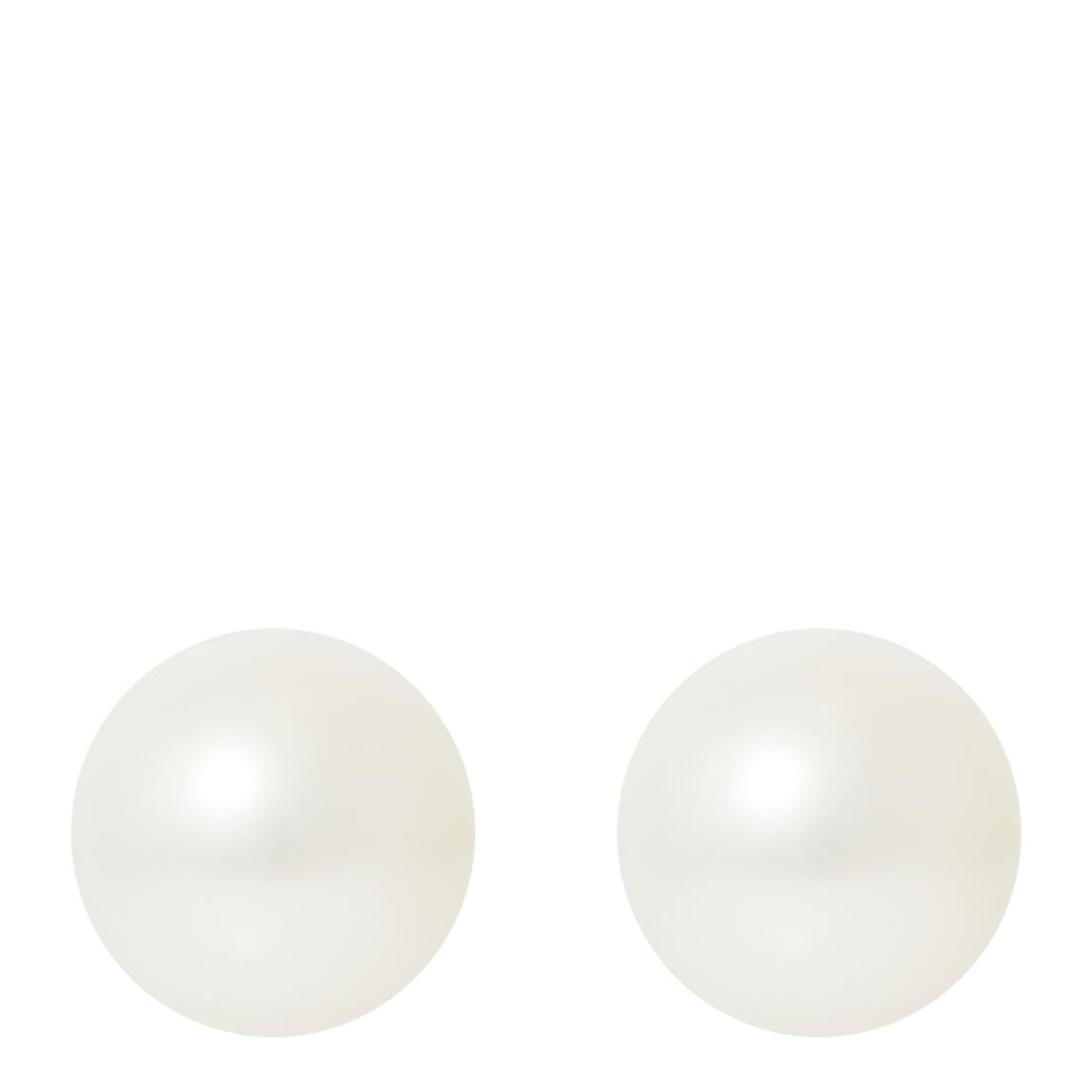 Natural White Silver Freshwater Pearl Earrings main product photo
