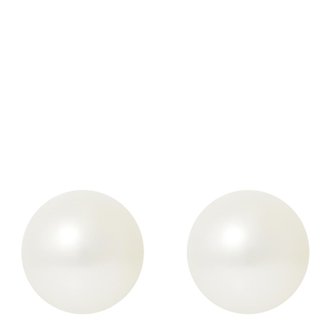 Natural White Silver Freshwater Pearl Earrings main product photo