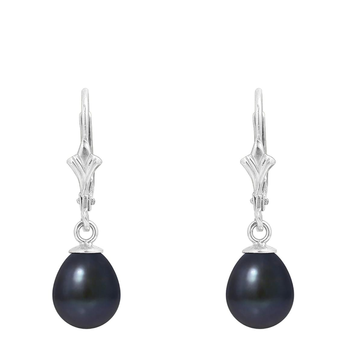 Black Pearl Drop Earrings main product photo
