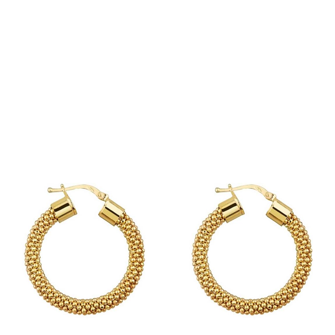 Gold Plated Mesh Hoop Earrings main product photo
