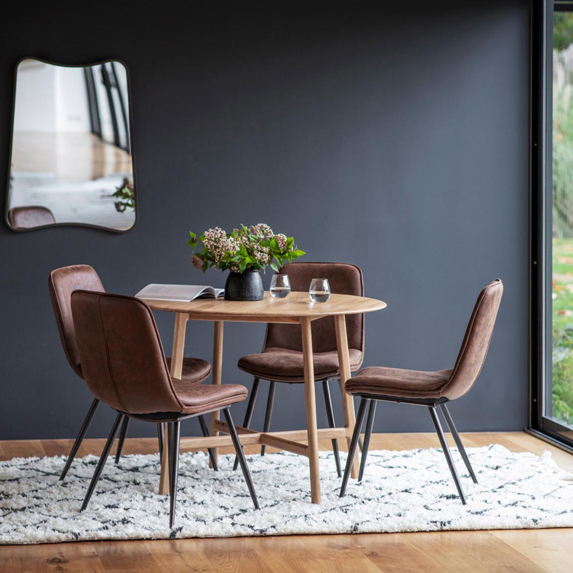 Madden Round Dining Table, Oak main product photo