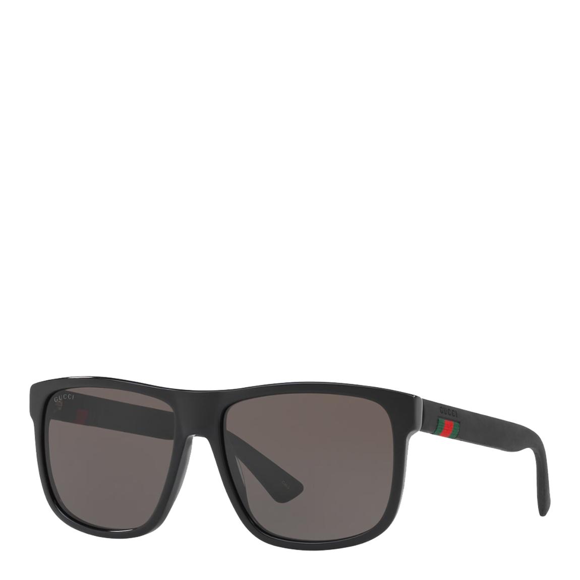Men's Black/Grey Gucci Sunglasses 58mm main product photo