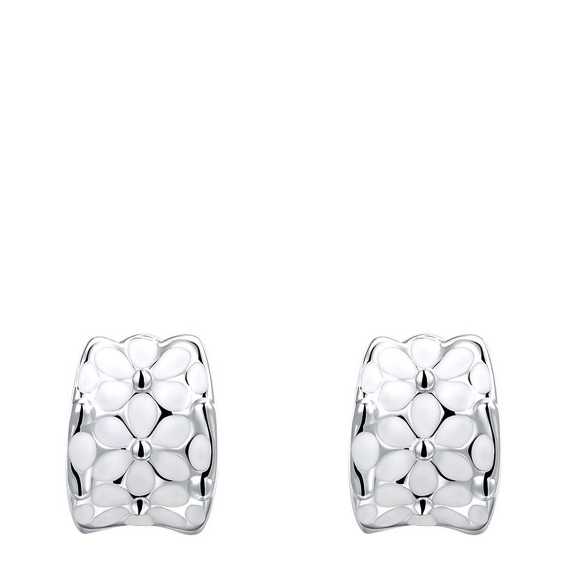 Platinum Plated Tear Stud Earrings main product photo