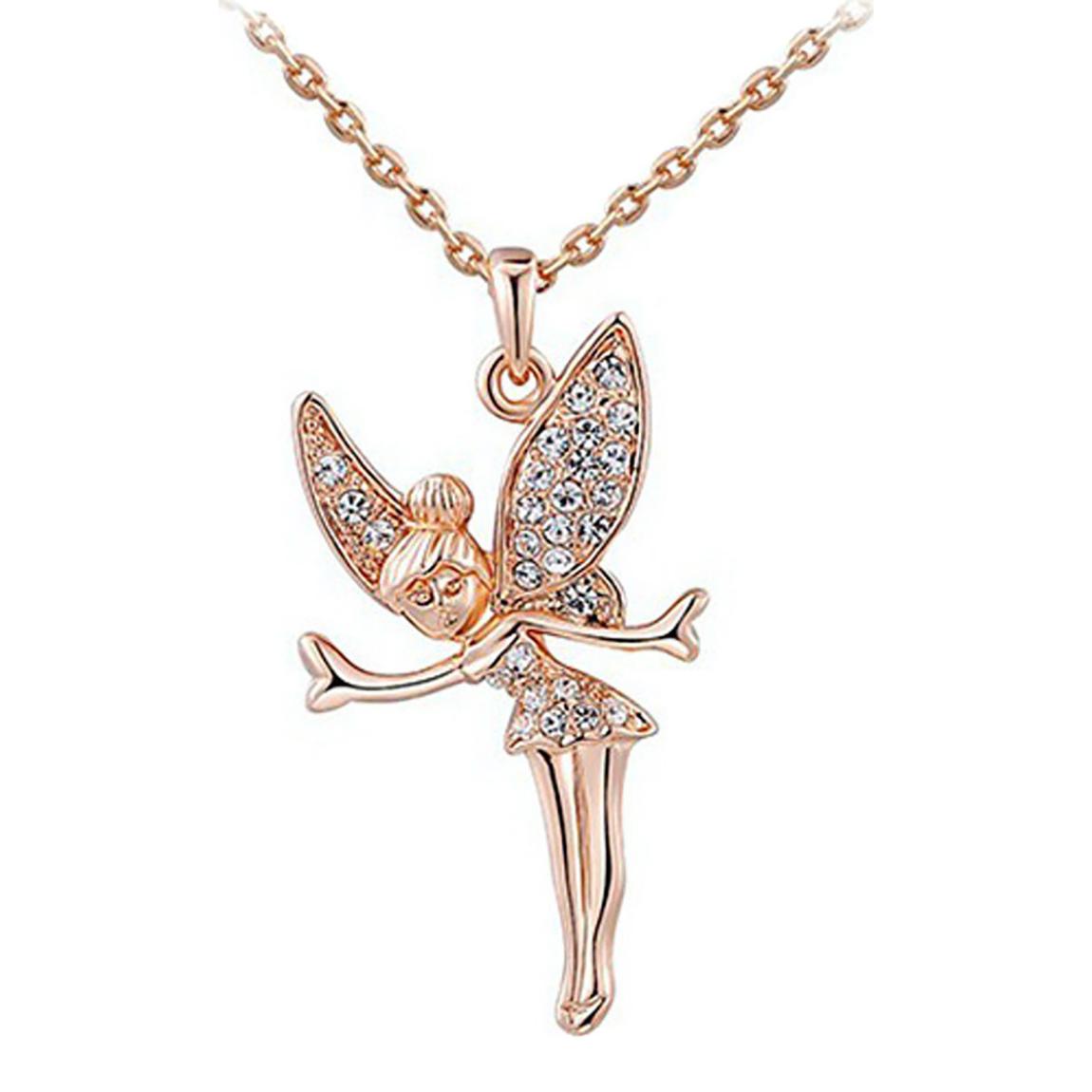 Rose Gold Plated Angel Wings Necklace main product photo