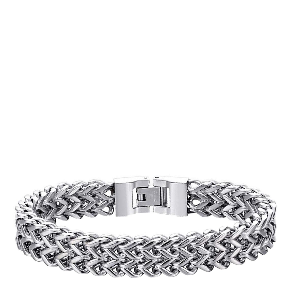Silver Textured Link Bracelet main product photo