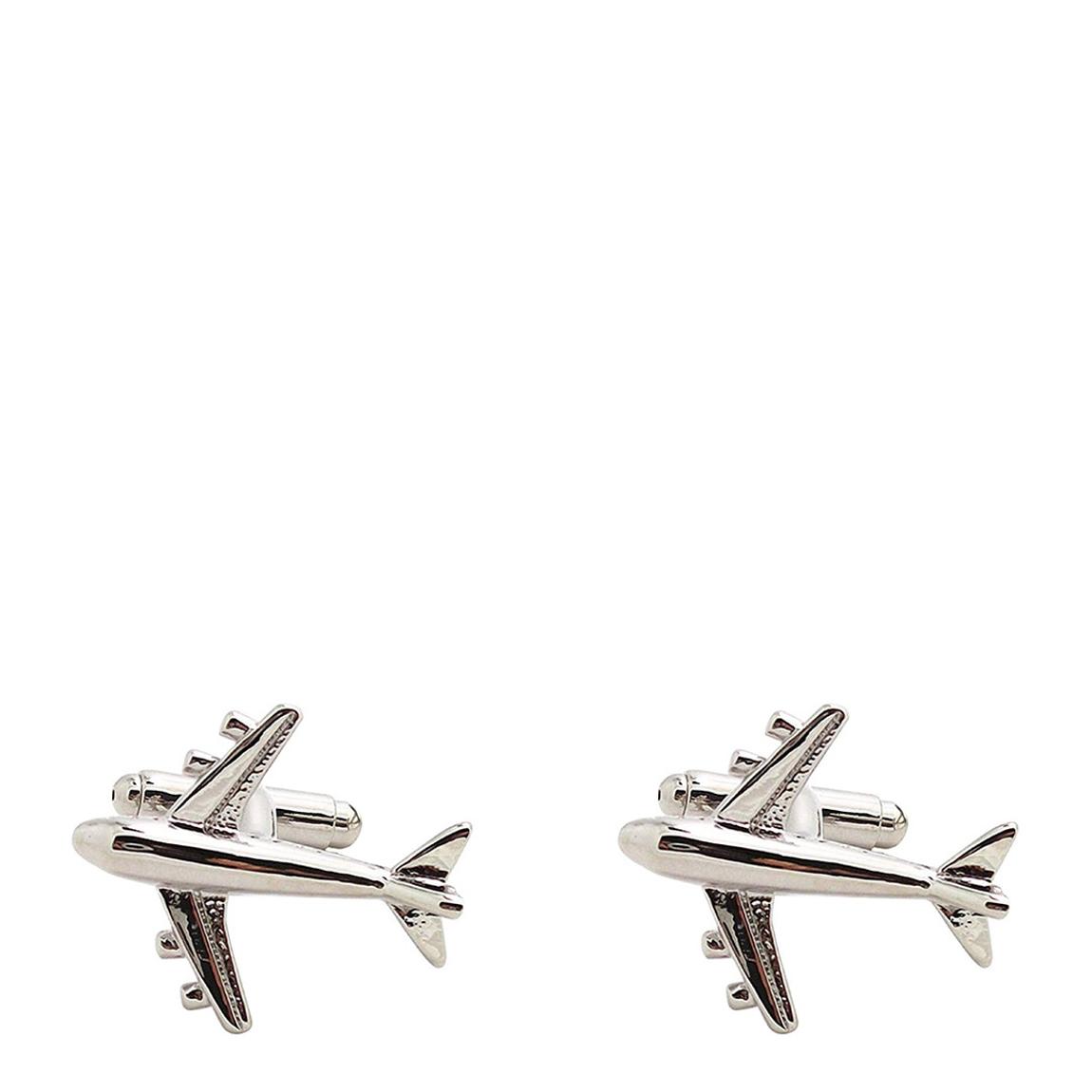 Silver Jet Plane Cufflinks main product photo