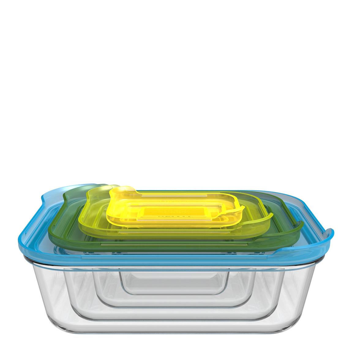 4 Piece Nest Glass Storage Set main product photo