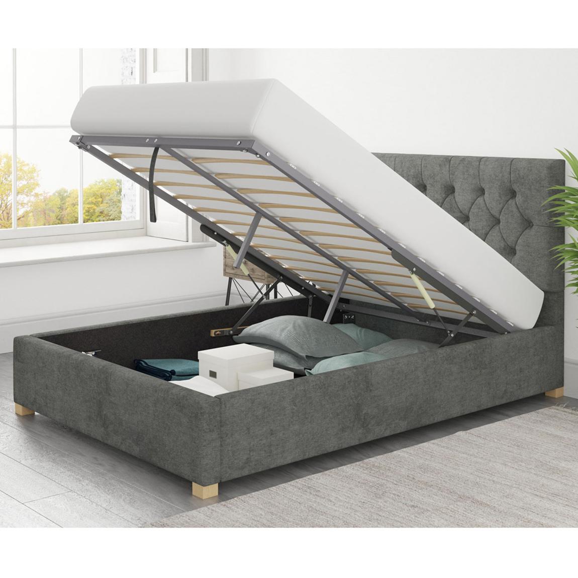 Olivier Granite King Kimiyo Linen Ottoman Bed main product photo