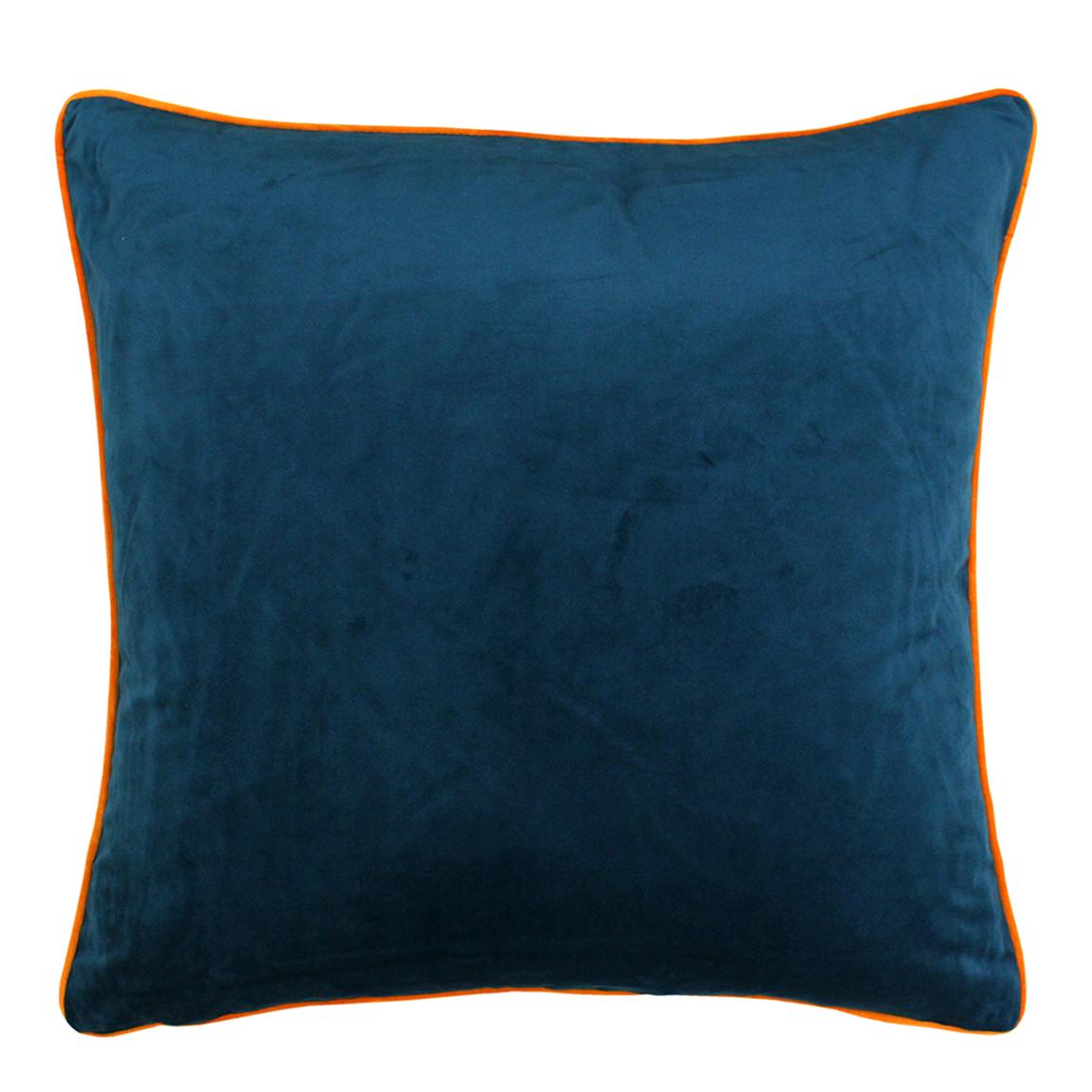 Meridian 55x55cm Cushion, Teal/Clementine main product photo