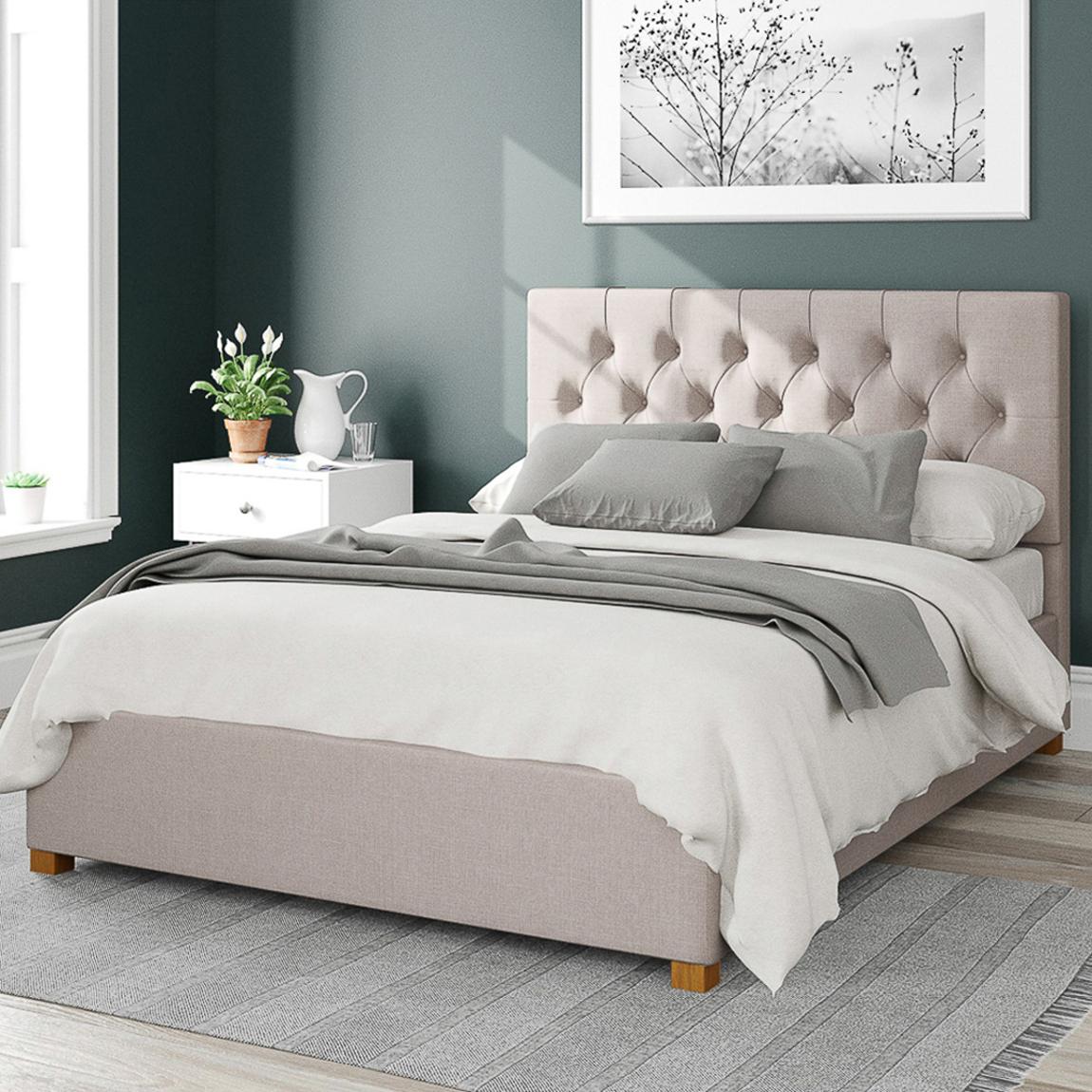 Olivier Eire Linen Superking Ottoman Bed, Off White main product photo