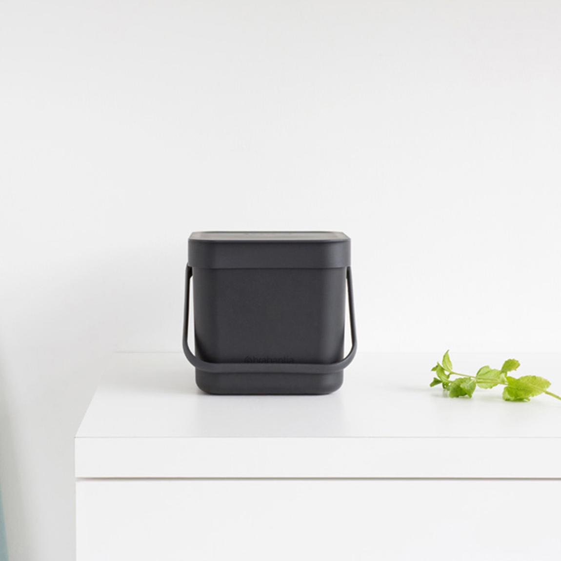Grey Sort & Go Waste Bin 3L main product photo