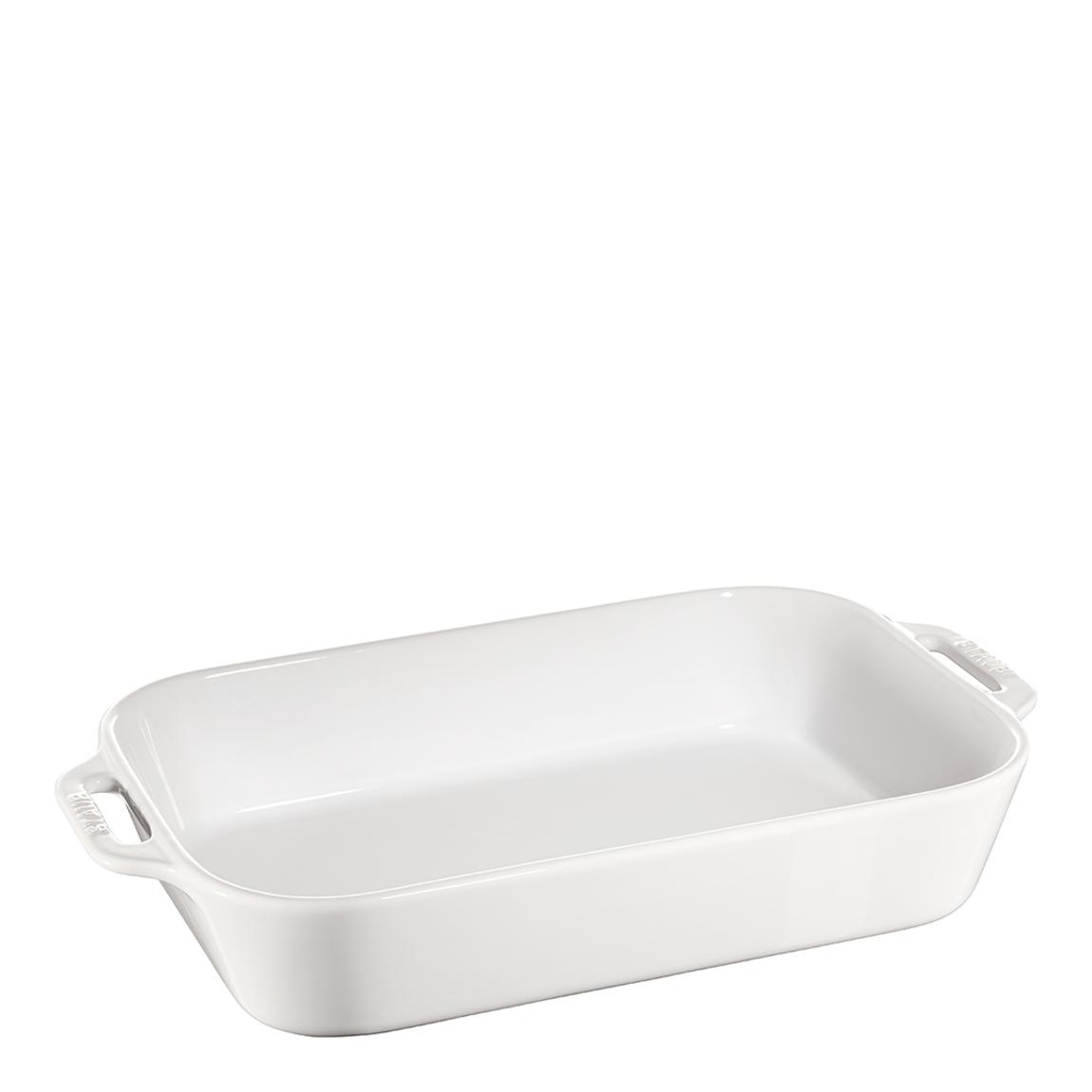 Pure White Rectangular Ceramic Oven Dish, 34x24cm main product photo