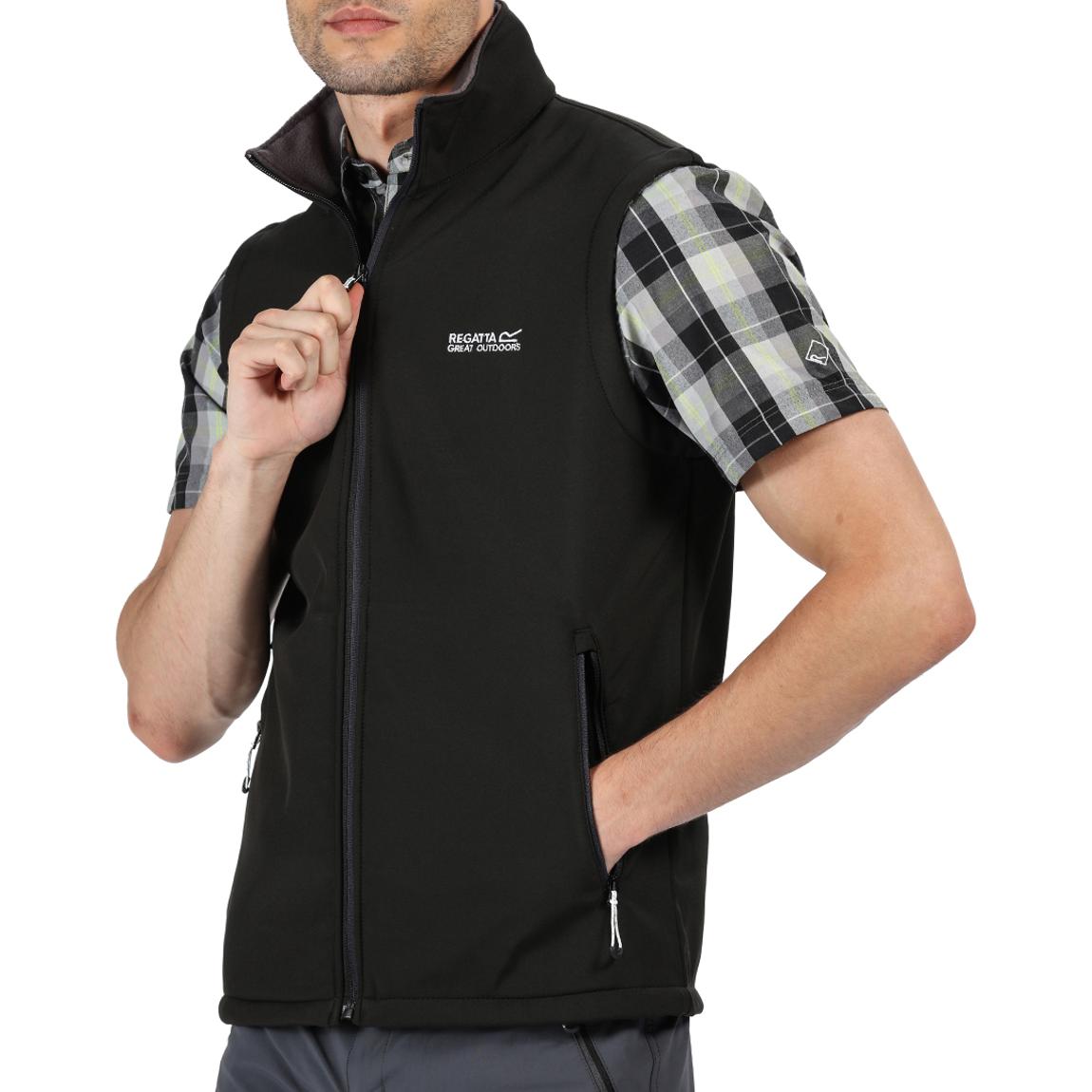 Black Softshell Waterproof Gilet main product photo