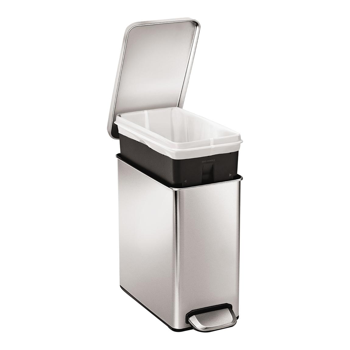 Brushed Profile Pedal Bin, 10L main product photo