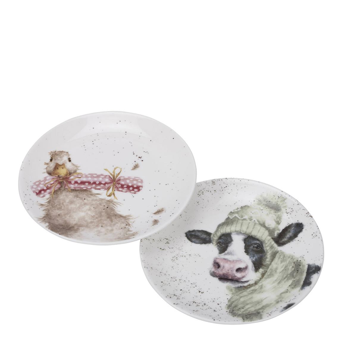 Set of 2 Cow Duck Coupe Plates main product photo