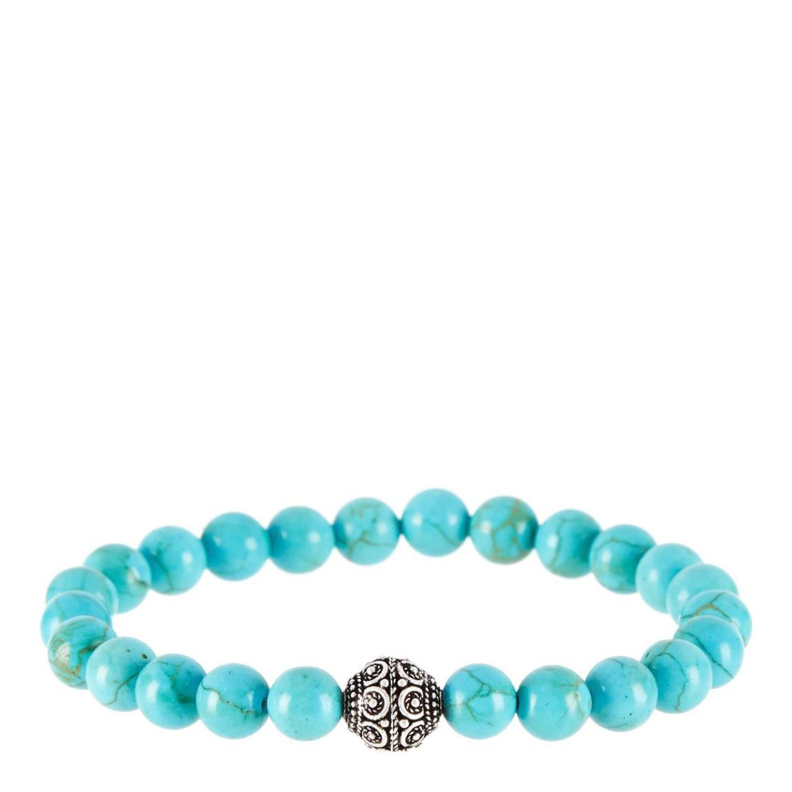 Gold Plated/Turquoise Carved Bracelet main product photo