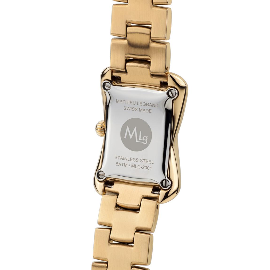 Mathieu Legrand Women's Gold/Black Stainless Steel Quartz Watch