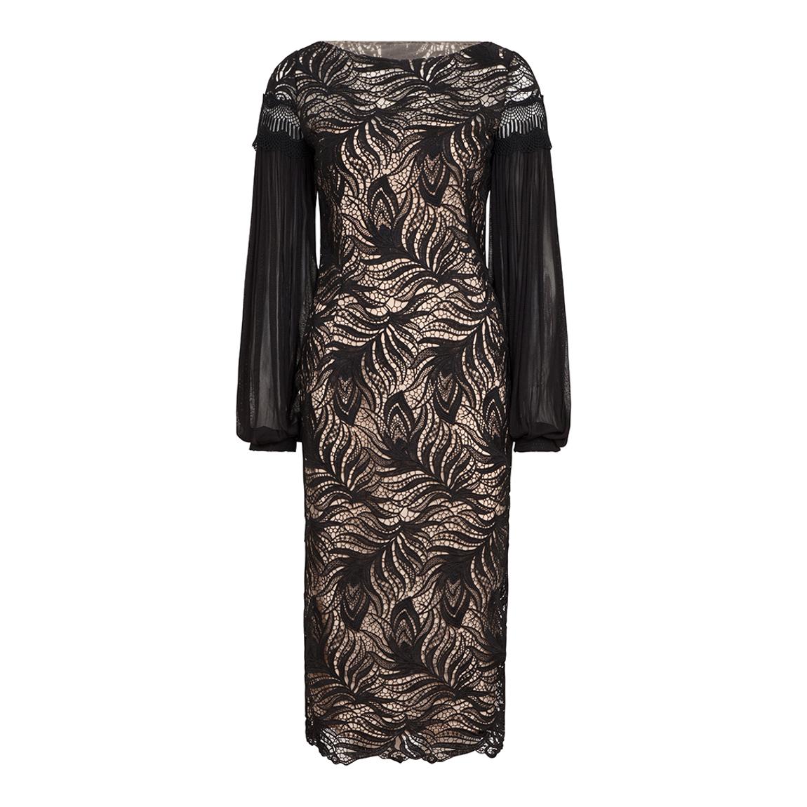 Black Paisley Midi Dress main product photo