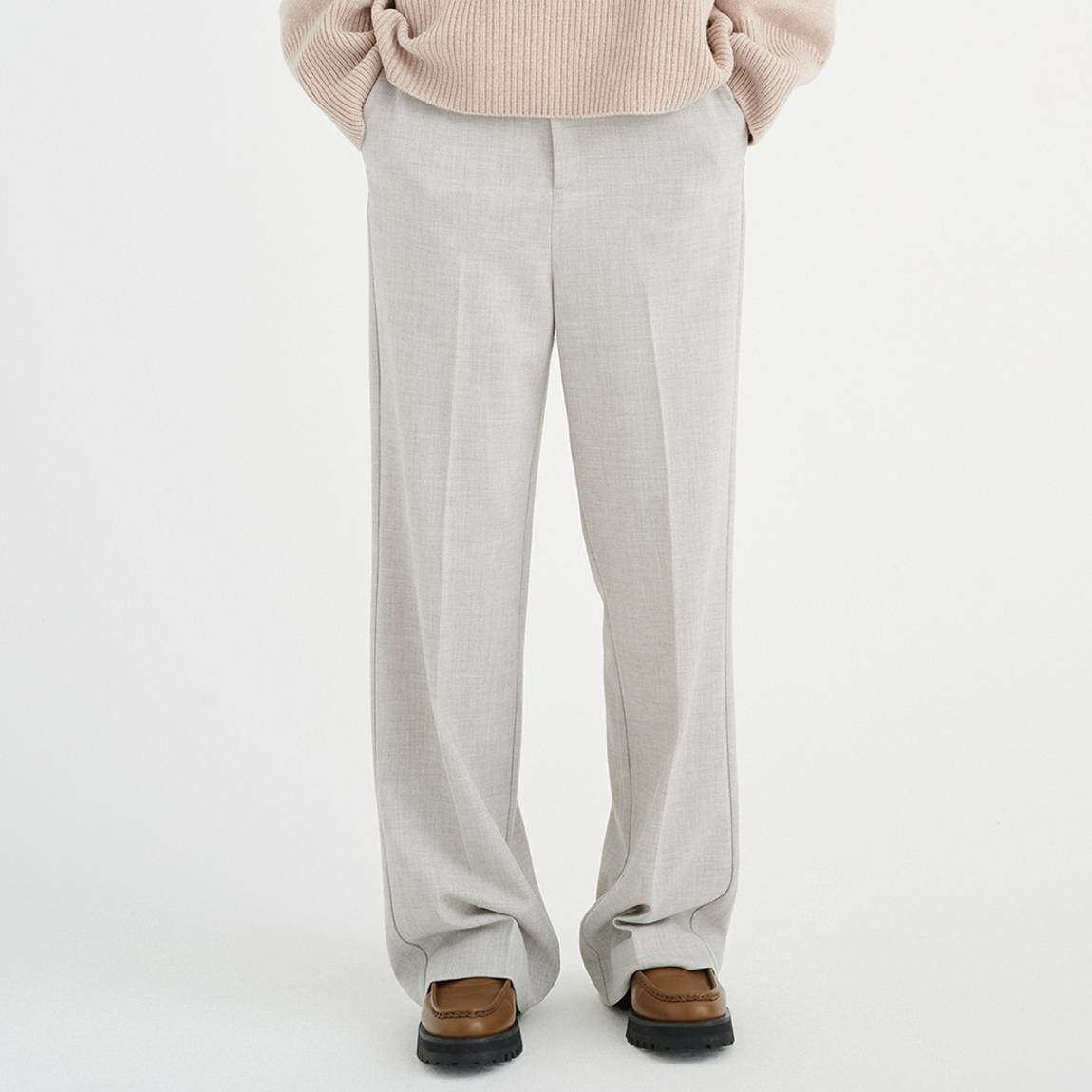 Light Grey Wadina Straight Trousers main product photo