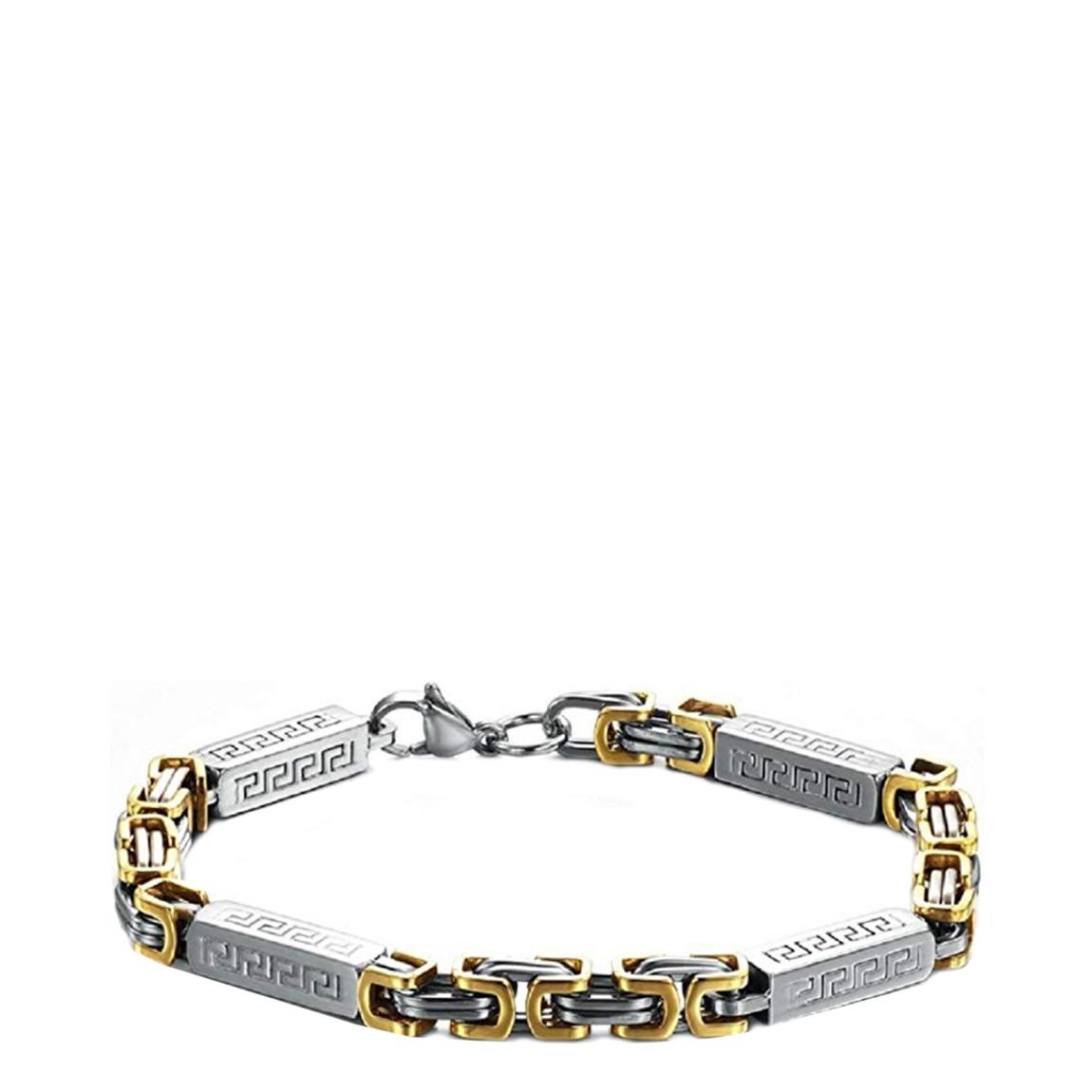 18K Gold Plated & Silver Plated Two Tone Bracelet main product photo
