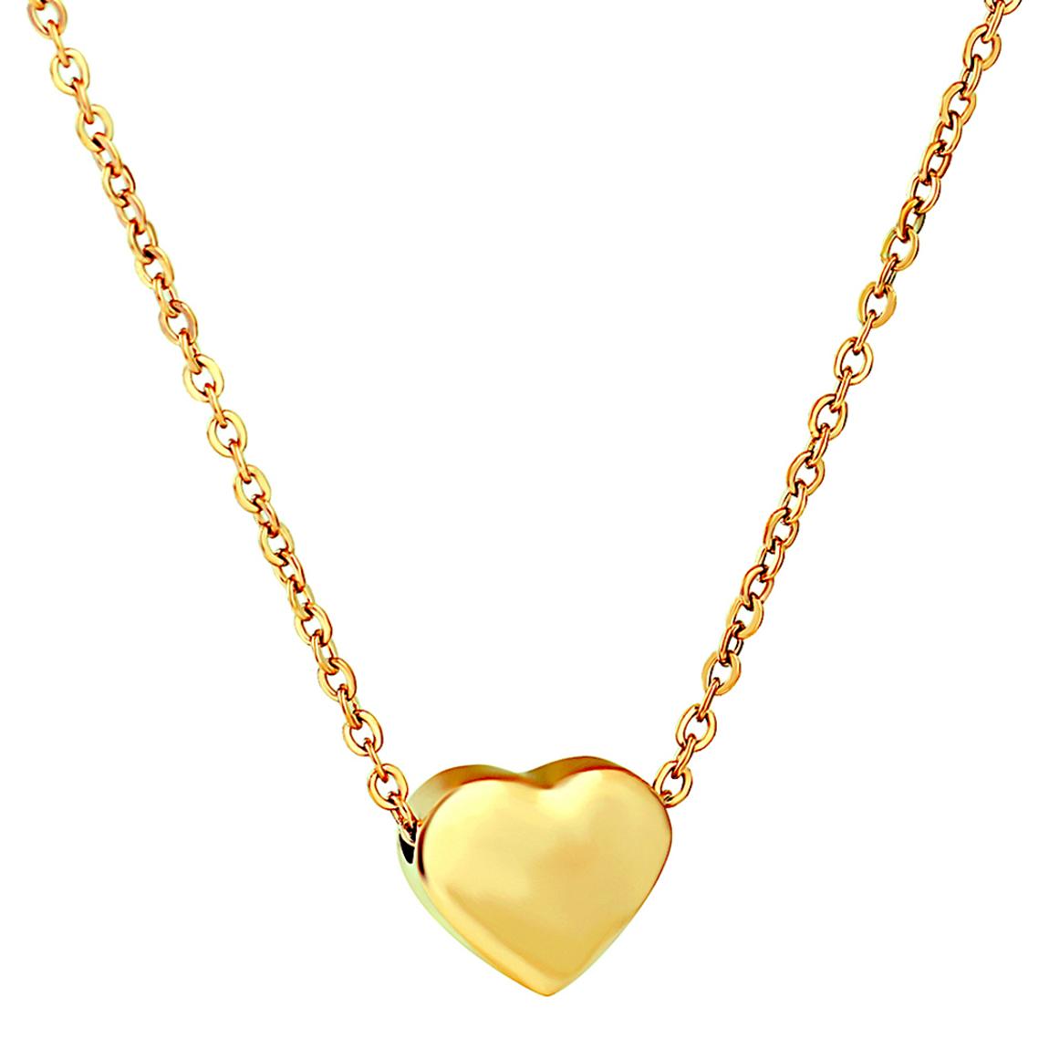 18K Gold Plated Heart Necklace main product photo