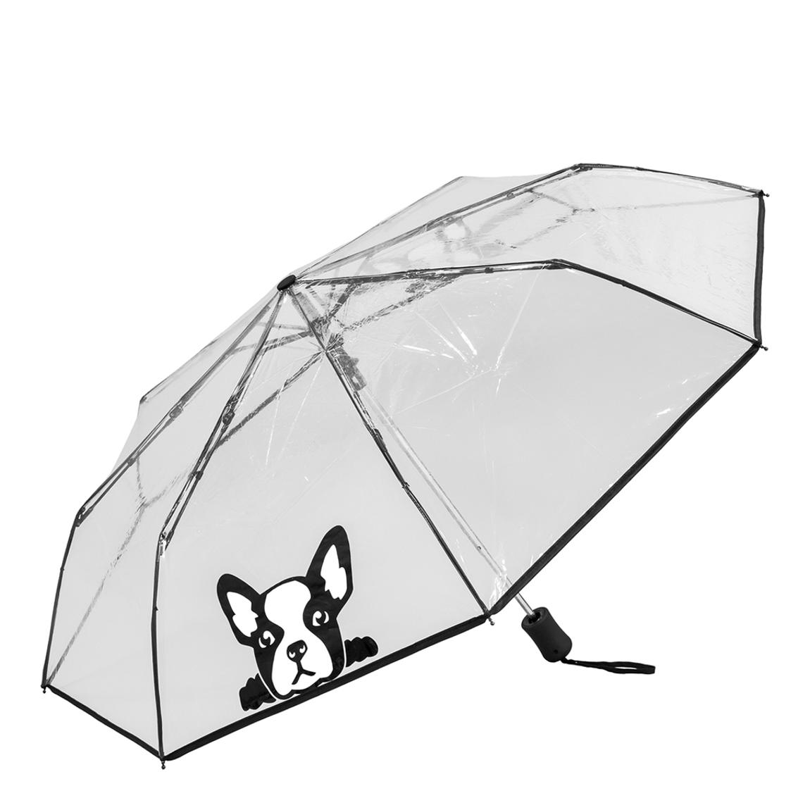 Transparent / Black Dog Folding Umbrella main product photo
