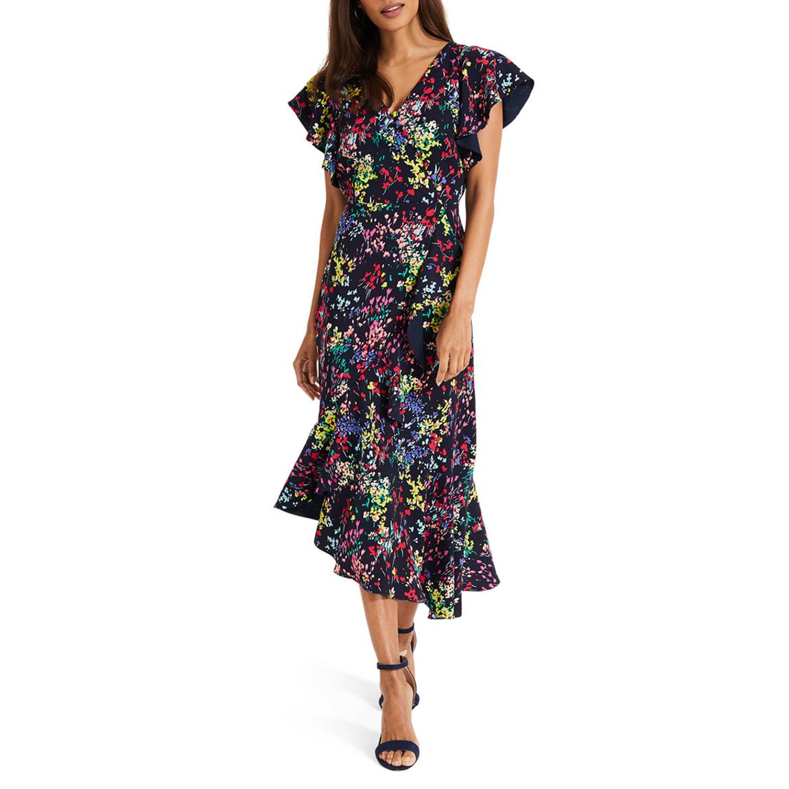 Navy Print Sheldon Dress main product photo