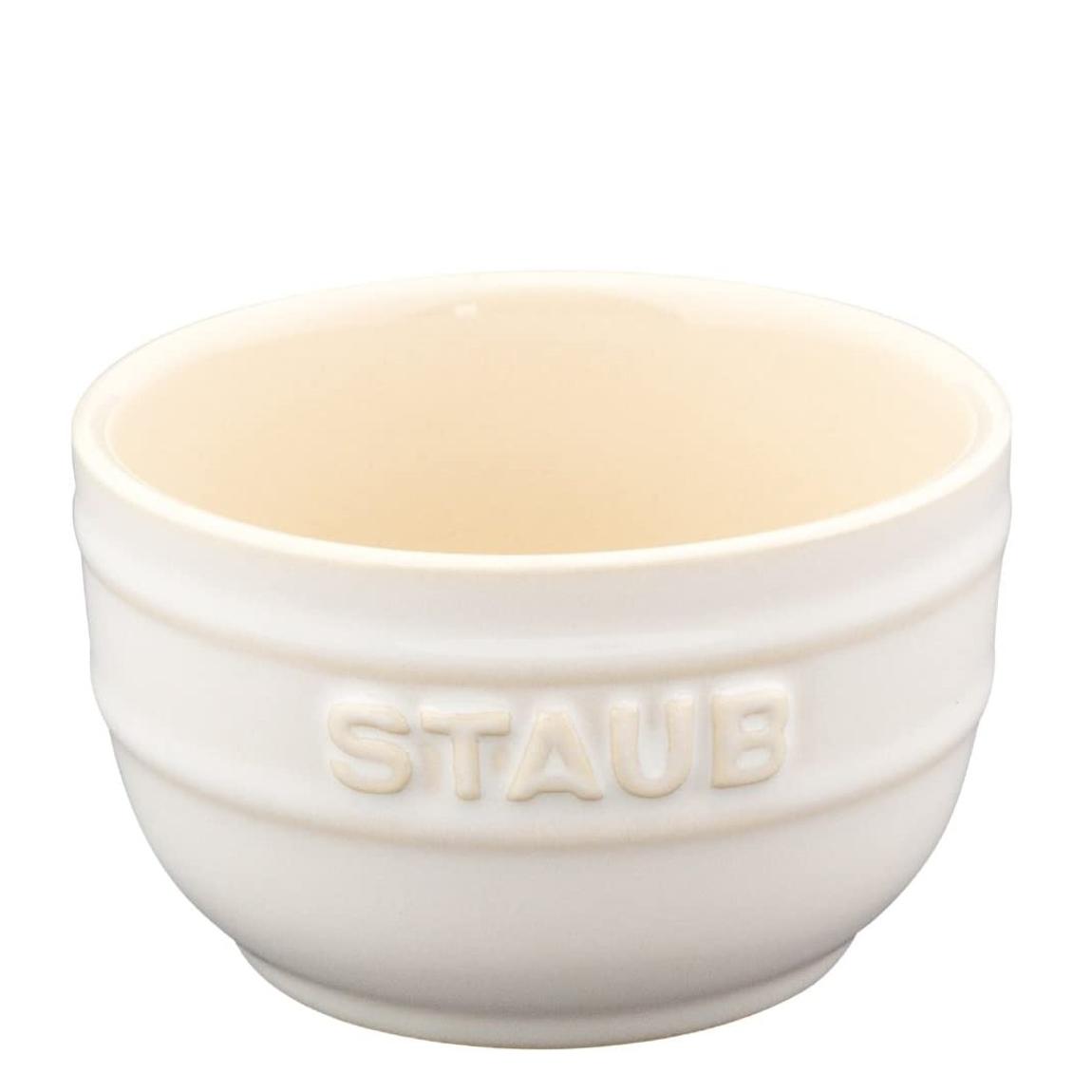Set of 2 Ivory White Ceramic Ramekins main product photo