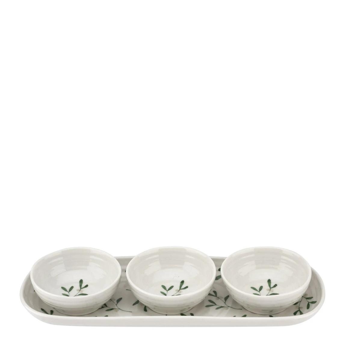 Mistletoe 3 Bowl Tray Set main product photo