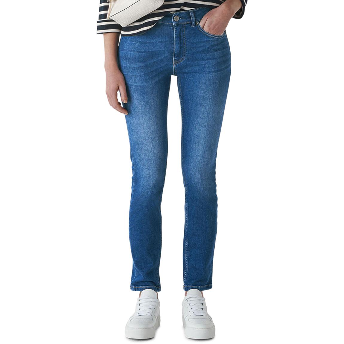Blue Mid Wash Skinny Stretch Jeans main product photo