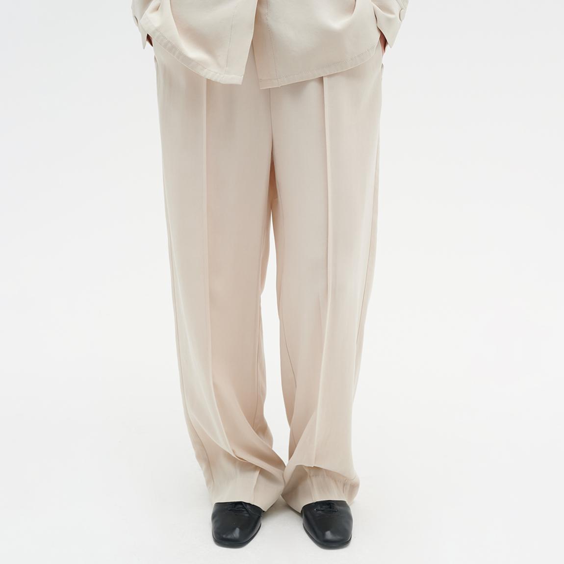 Cream Pamal Wide Leg Trousers main product photo