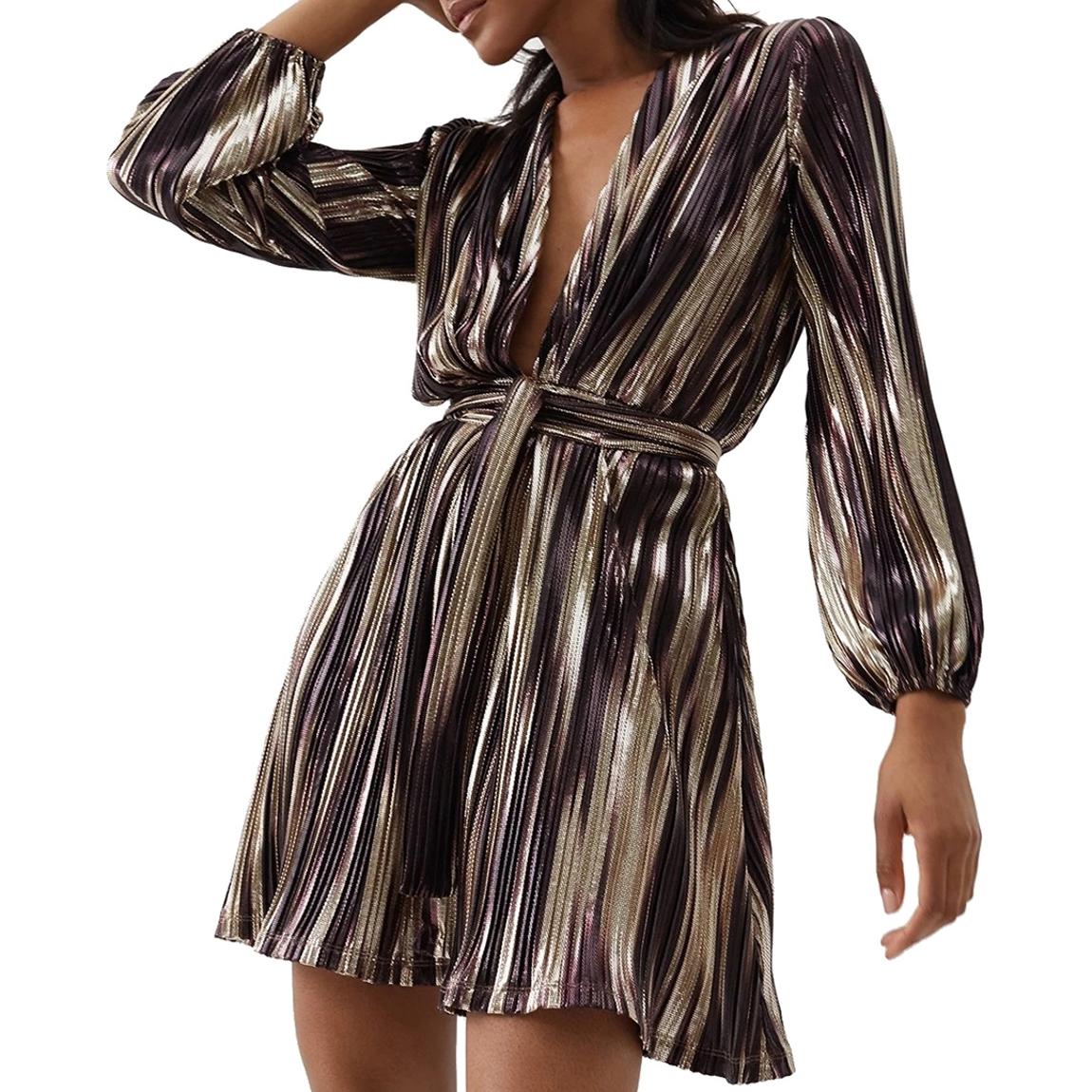 Banks Caramel Stripe Dresses main product photo