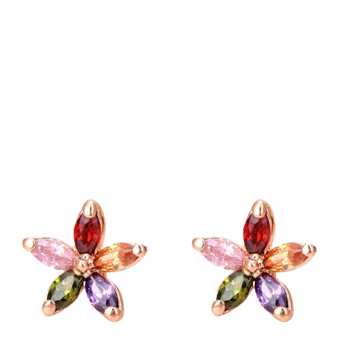 Multi/Rose Gold Plated Earrings with Swarovski Elements main product photo