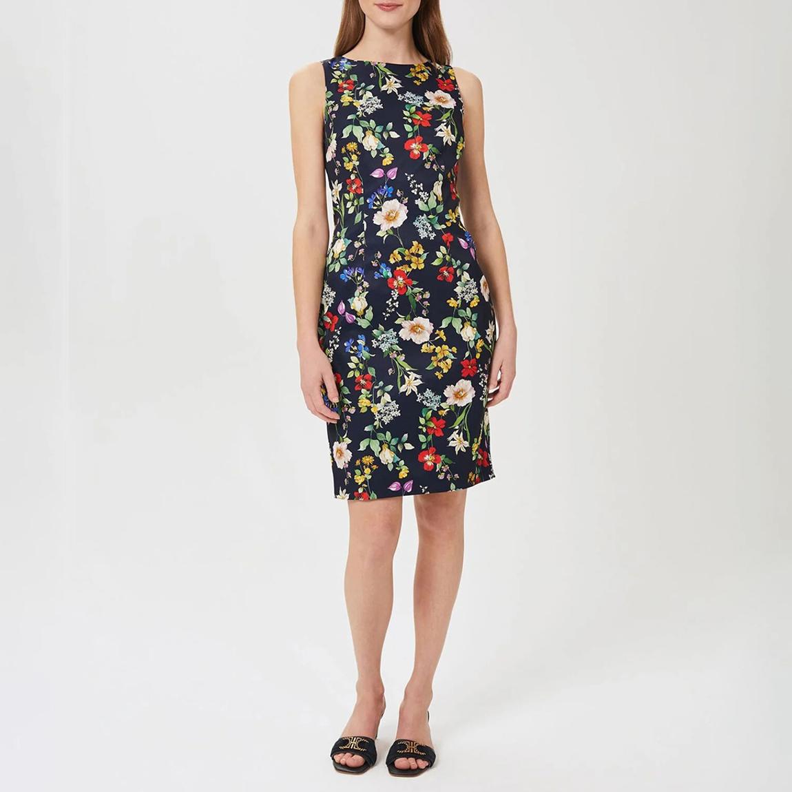 Navy Moira Printed Mini Dress main product photo
