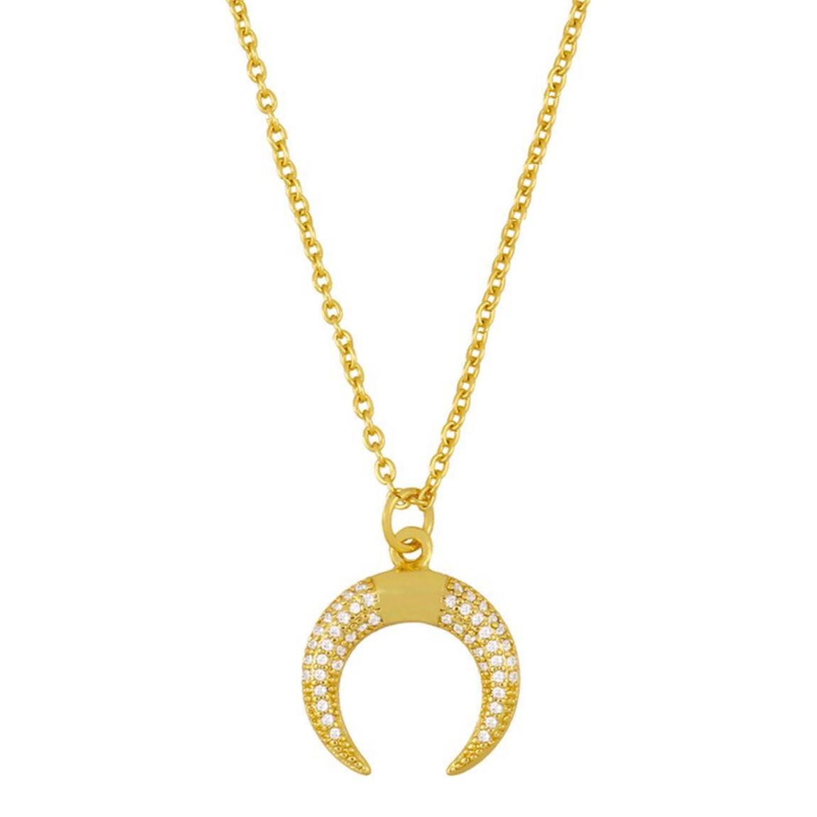 18K Gold Plated Horn Necklace main product photo