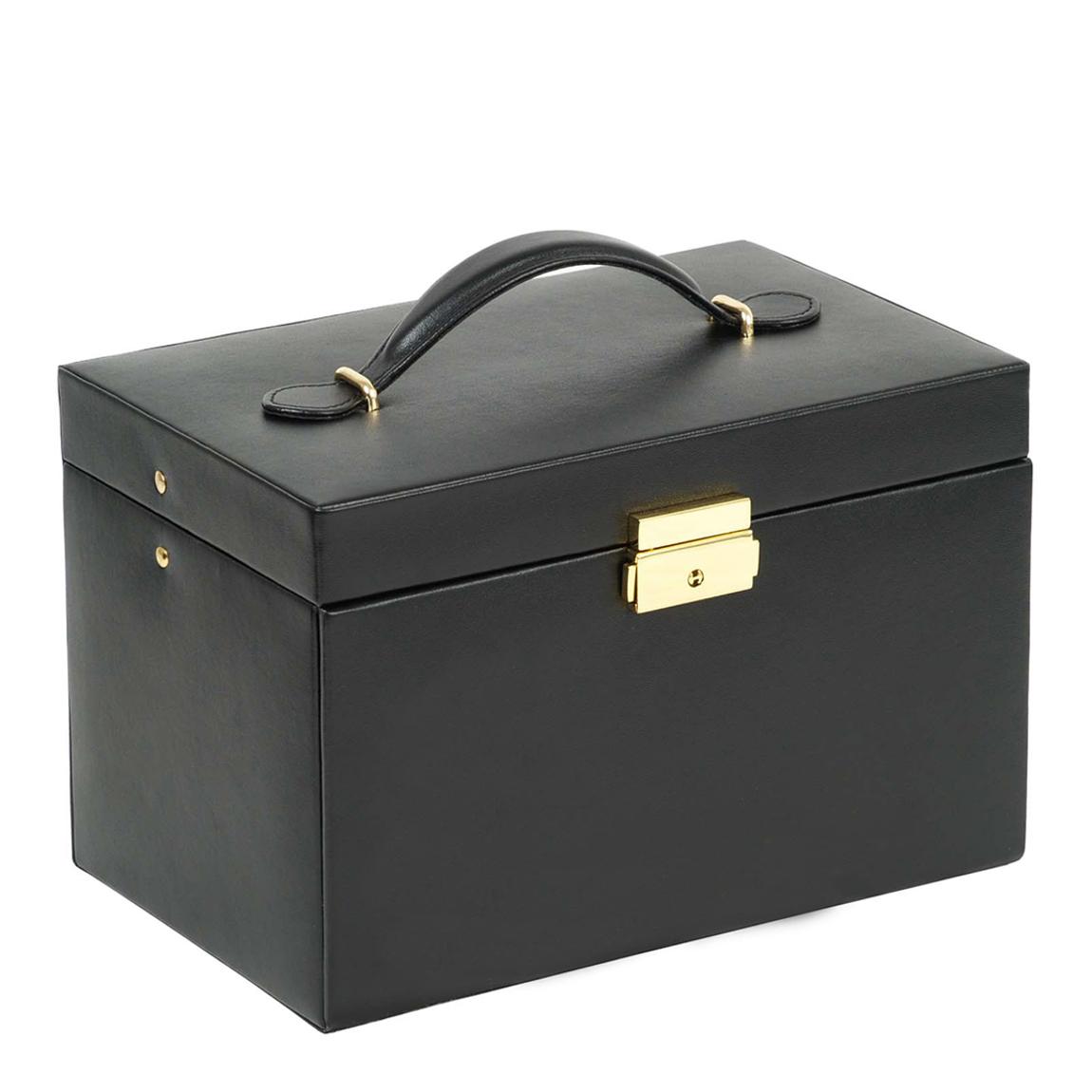Women's Black Large Wolf Heritage Jewellery Box main product photo