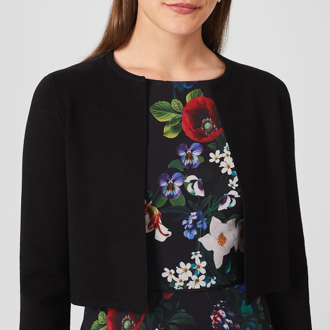 Hobbs London Navy Ella Stretch Cardigan - BrandAlley