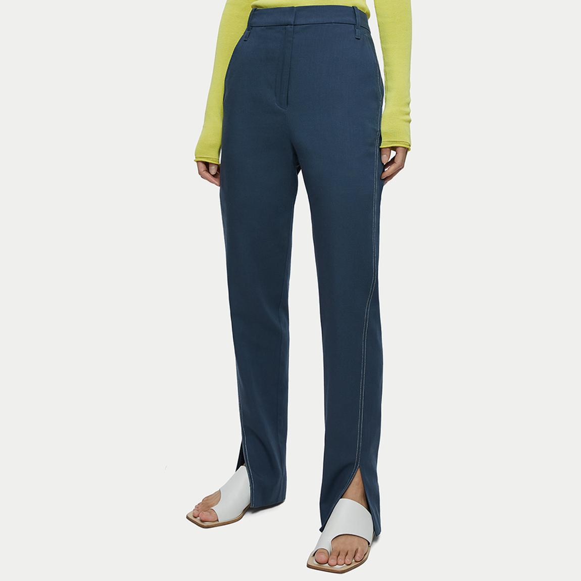 Dark Blue Jagger Cotton Blend Trousers main product photo