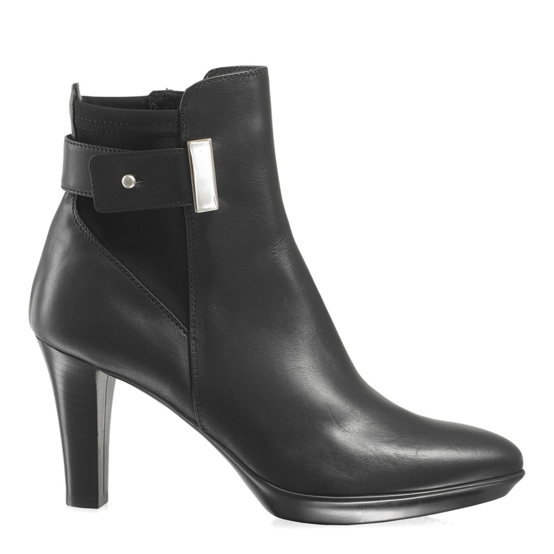 Black Leather Ruby Dry Platform Ankle Boots main product photo