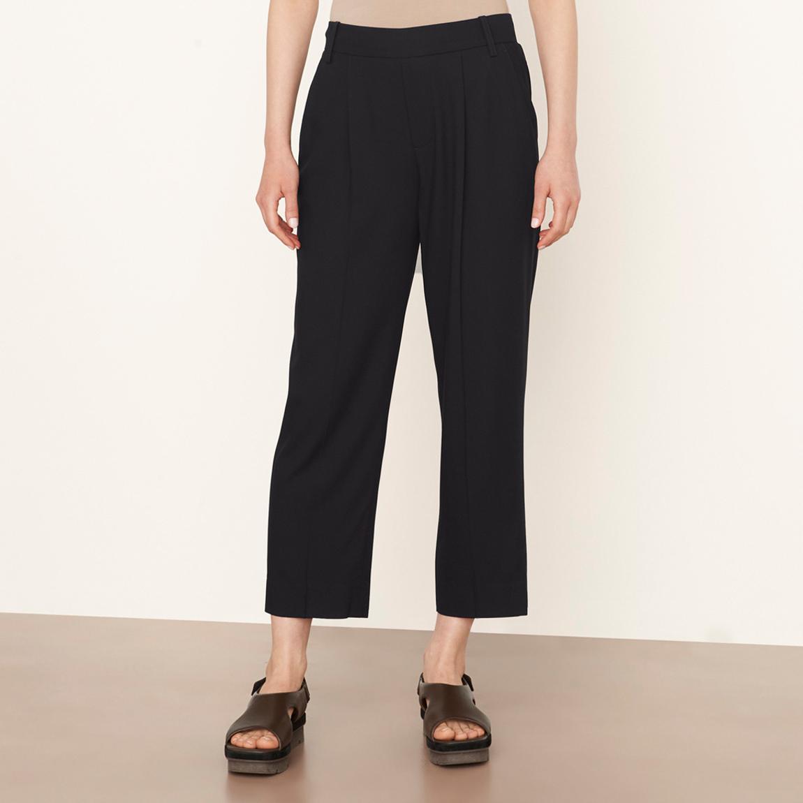 Navy Pleat Front Trousers main product photo