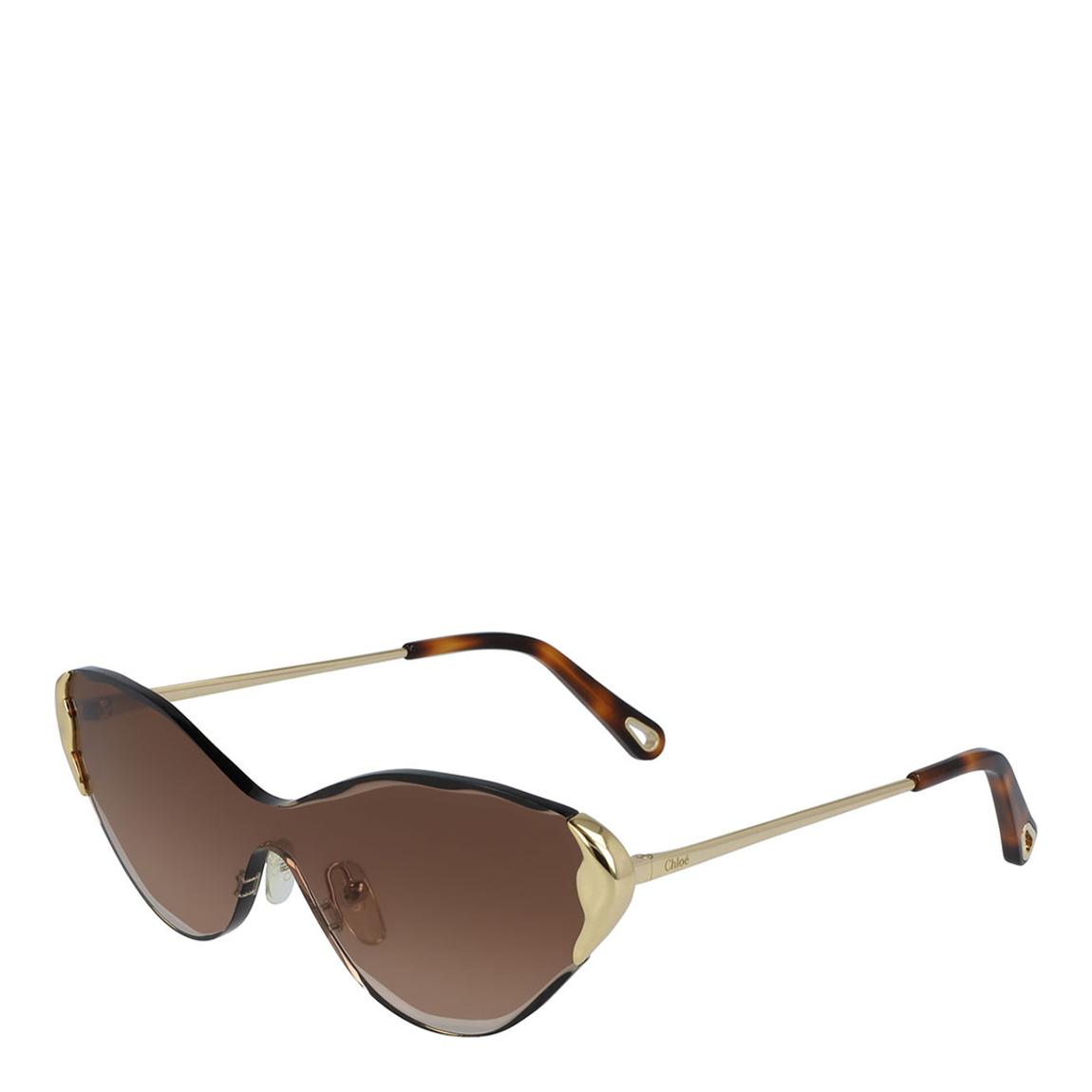 Women's Gold Chloe Sunglasses 60mm main product photo